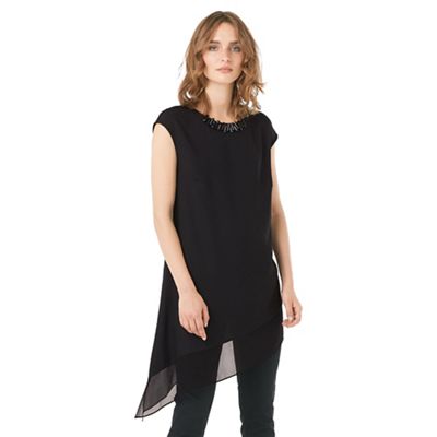 Phase Eight Molly Asymmetric Fringe Necklace Top